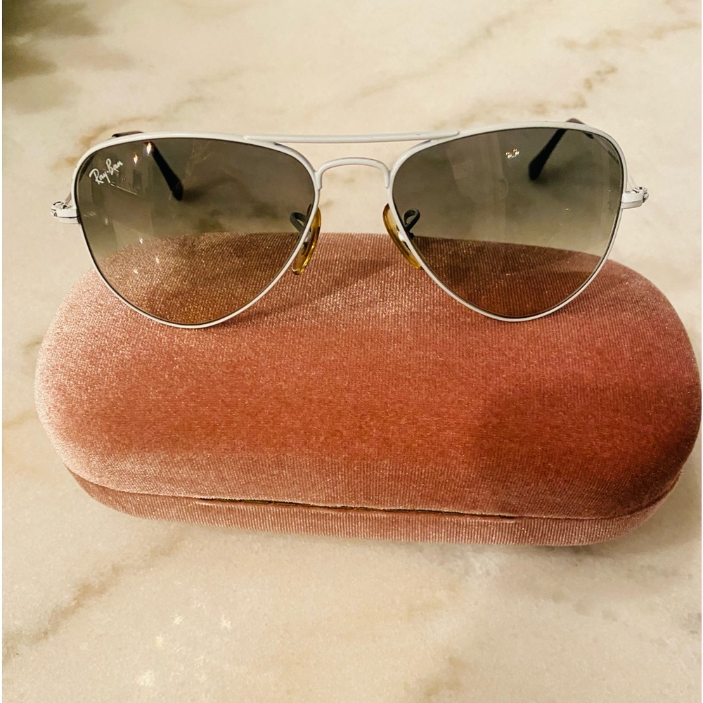 Rayban sunglasses white small